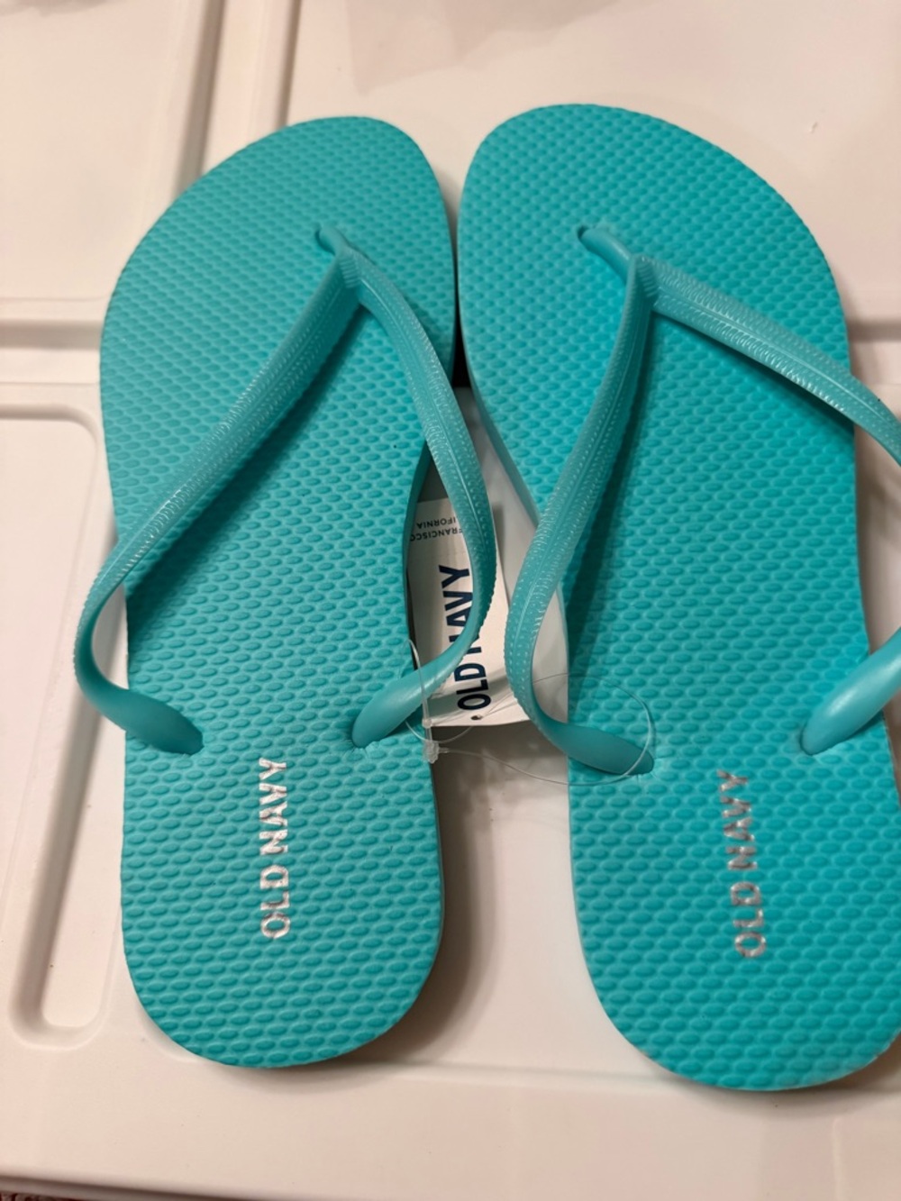 Old Navy Teal/Turquoise Women's Flip Flops